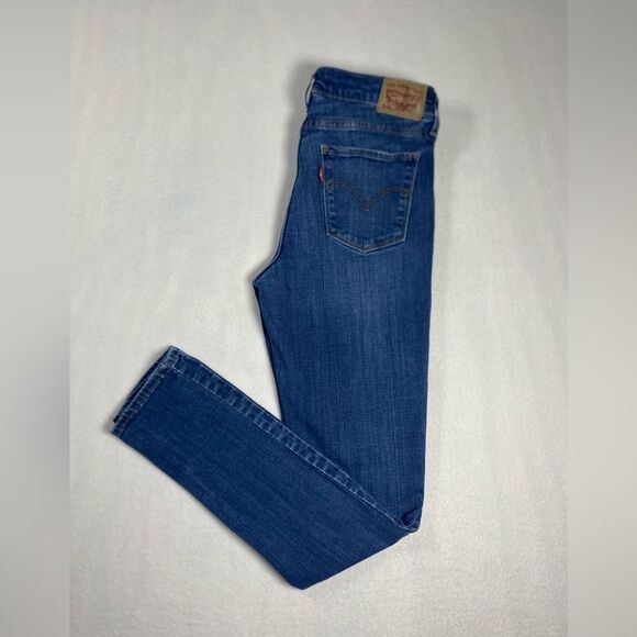 Levi's Premium 711 Mid Rise Skinny Fit Jeans Women's Size 28 - Picture 1 of 11